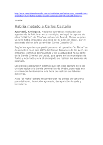 11-10-06 Habría matado a Carlos Castaño