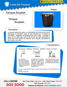 Tanque Ecoplast. Tanques Ecoplast