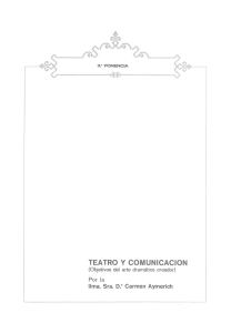 pdf Teatro y comunicación (objetivos del arte dramático creador)