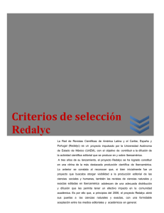 Criterios de selección Redalyc