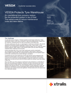 VESDA Protects Tyre Warehouse