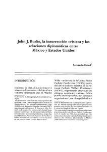 John J. Burke, la insurrección cristera y las relaciones diplomáticas