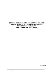 ESTUDIO DE EVALUACIÓN CONJUNTA DE IMPACTO AMBIENTAL
