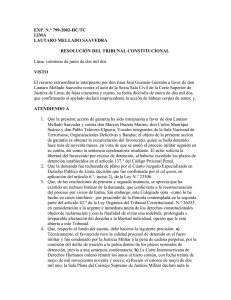 EXP. N.° 799-2002-HC/TC LIMA LAUTARO MELLADO SAAVEDRA