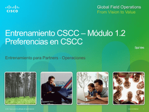 Entrenamiento CSCC – Módulo 1.2 Preferencias en CSCC