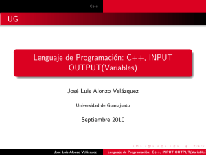 Lenguaje de Programación: C++, INPUT OUTPUT(Variables)