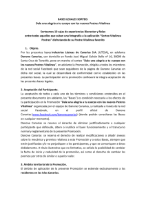 Bases Legales Sorteo Vitalinea Postres