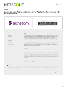 Tecnatom Engineers Top Application Performance