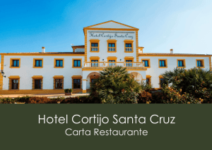 2016 - Hotel Cortijo Santa Cruz