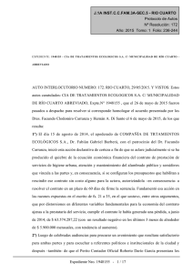 pedido de homologación del convenio celebrado