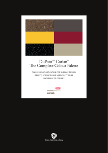 DuPont™ Corian® The Complete Colour Palette