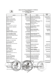 ¡s A N A D E 5 A ) BALANCE GENERAL CONDENSADD AL 31
