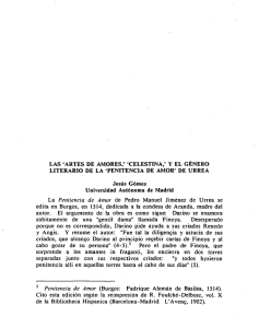 `artes de amores`, `Celestina` y el género literario de la `Penitencia