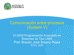 Comunicación entre procesos (System V)