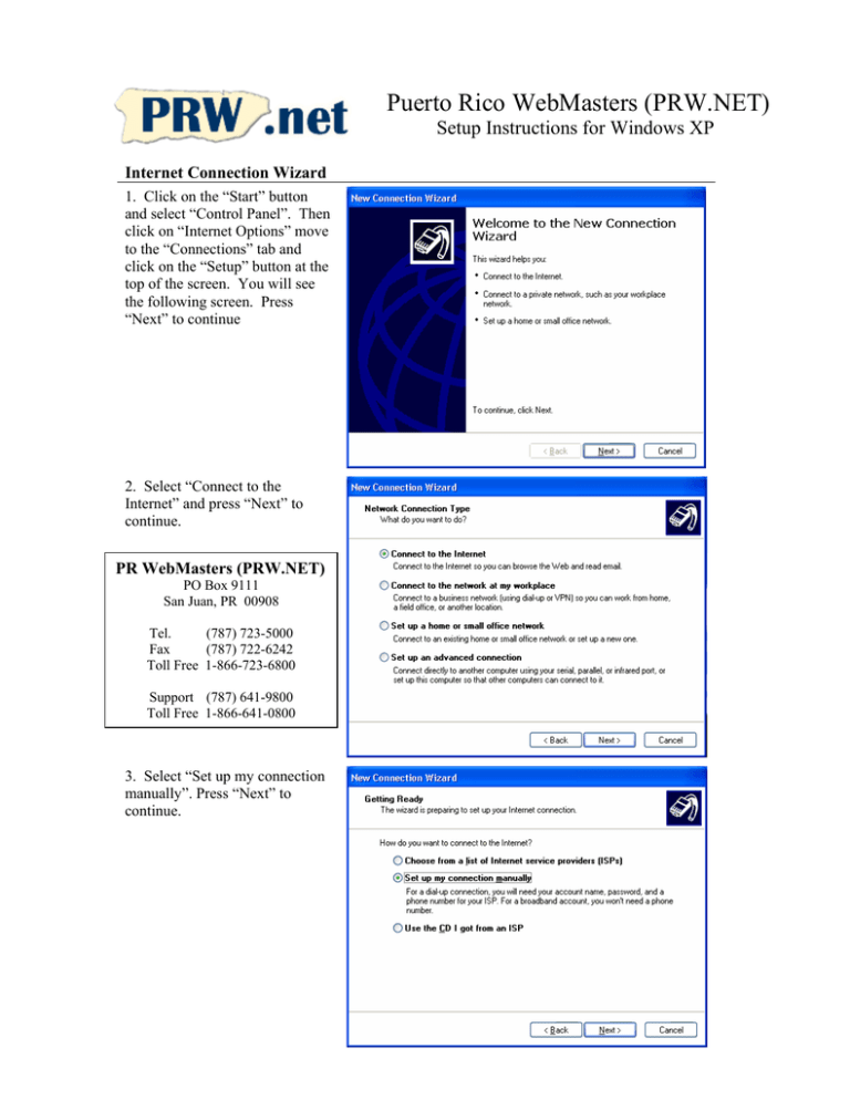 Setup Instructions XP - FTP Directory Listing