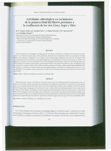 Actividades siderúrgicas en yacimientos de la primera Edad del