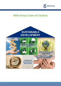 BOA Group Code of Conduct