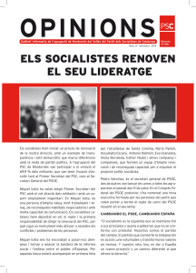 els socialistes renoven el seu lideratge - Montornès del Vallès
