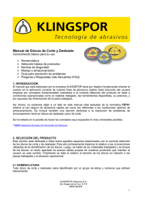 Manual de Discos de Corte y Desbaste: Guía de Uso