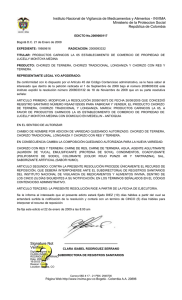 INVIMA Ministerio de la Proteccion Social República de Colombia