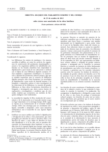 Directiva 2012/28/UE del Parlamento Europeo y del