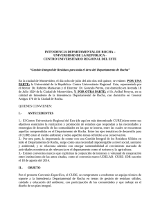 Convenio IDR-CURE pdf. - Universidad de la República