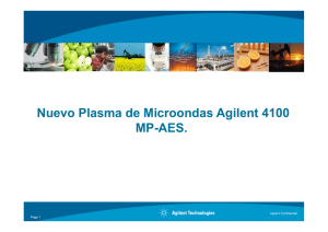 Nuevo Plasma de Microondas Agilent 4100 MP-AES.
