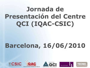 Jornada de Presentación del Centre QCI