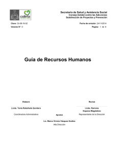 Guía de Recursos Humanos - Gobierno del Estado de Colima