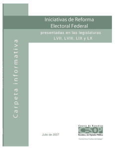 Las iniciativas de Reforma Electoral Federal