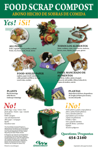 food scrap compost abono hecho de sobras de comida