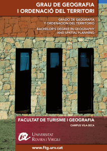 Dossier informatiu - Facultat de Turisme i Geografia