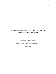 medición del empleo a través de la encuesta de hogares