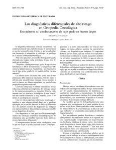 Diagnósticos diferenciales en condroma vs. condrosarcoma