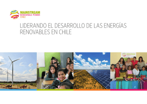 liderando el desarrollo de las energías renovables en chile