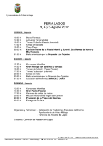 FERIA LAGOS 3, 4 y 5 Agosto 2012 - Ayuntamiento de Vélez