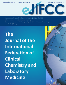 The Journal of the International Federation of Clinical Chemistry and