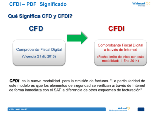 CFD CFDI - Facturación en Walmart.
