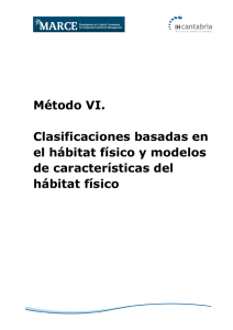 Método VI. Clasificaciones basadas en el hábitat