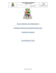 PLAN COMUNAL DE PROTECCION CIVIL Y EMERGENCIA 2014