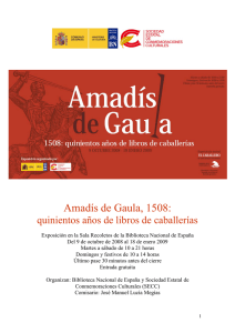 Amadís de Gaula, 1508: quinientos años de libros de caballerías