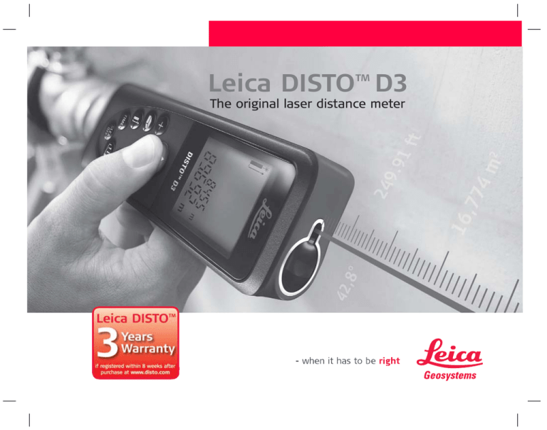 Funcionamiento - Leica Geosystems