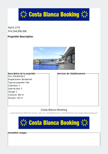 Ref:S-1775 Prix:544,000.00€ Propriété Description Costa Blanca