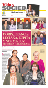 Doris, Francis, Luciana, Lupita y norma Luz recibieron FeLicitaciones