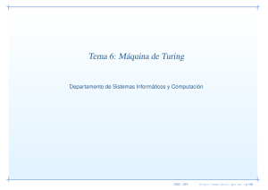 Tema 6: Máquina de Turing
