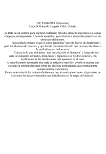 DICTAMANES I (Notarias) Autor D. Eduardo Llagaria Vidal, Notario