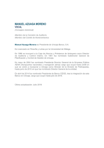Currículum Vitae D. Manuel Azuaga Moreno
