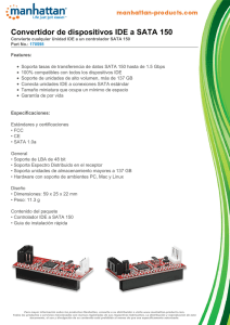 Convertidor de dispositivos IDE a SATA 150