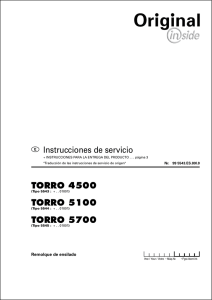 nstrucciones torro 4500 torro 5100 torro 5700