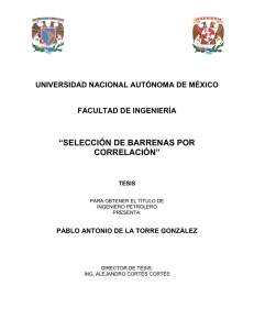 “SELECCIÓN DE BARRENAS POR CORRELACIÓN”